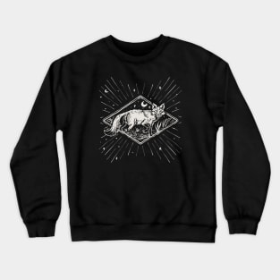 Vintage Illustration of Mystical Red Fox // Mystic Fox Retro Crewneck Sweatshirt